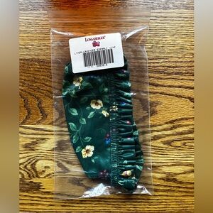 New In Bag Longaberger Lavendar Booking Basket Emerald Vine Fabric Liner 2063010